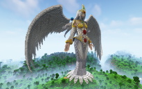 Minecraft White Angel Statue