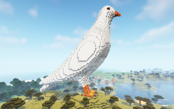 Minecraft Bird Free Statue