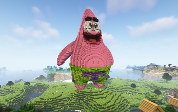 Minecraft Patrick Free Statue