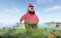 Minecraft Patrick Free Statue