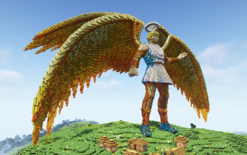 Minecraft Shining Angel Statue