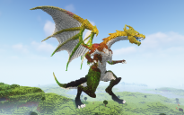 Minecraft Dragon Standing Statue