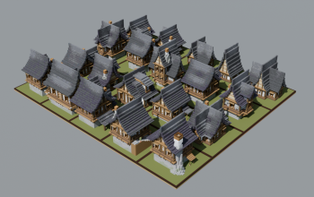 Minecraft 20 Medieval House Bundle