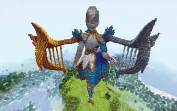 Minecraft Lunox Statue