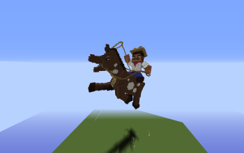 Donkey Rider Statue  3D