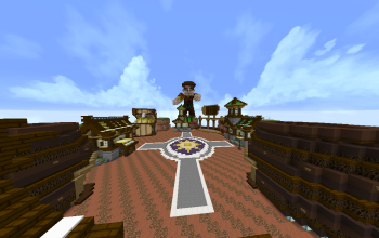 (Desert Themed) Faction Skyblock PvP Survival + Warzone Map