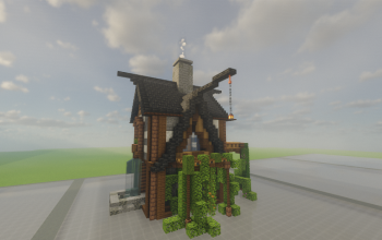 Minecraft Medieval House 16