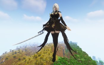 Minecraft NieR Statue