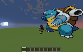 Blastoise pokemon pixel art