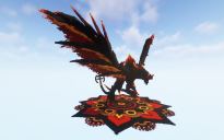 Minecraft Volcanicdramon Statue