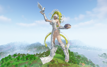 Minecraft Venusmon Statue