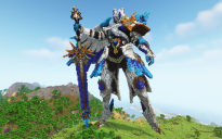 Minecraft Winter King Statue