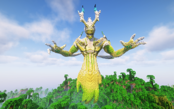 Minecraft Boss Statue