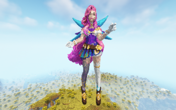 Minecraft Star Guardian Seraphine Statue