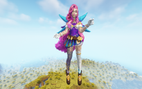 Minecraft Star Guardian Seraphine Statue