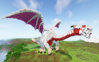 Minecraft Masked Dragon Statue Free