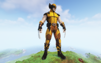 Minecraft Wolverine Statue