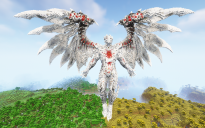 Minecraft Silver Dragonkin Statue