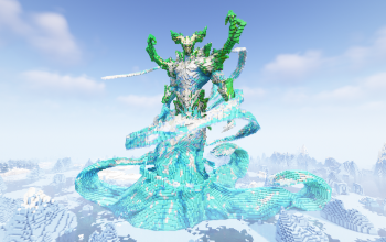 Minecraft Ice Lord Statue