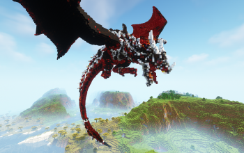 Minecraft Red Wyvern Statue Free