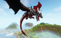 Minecraft Red Wyvern Statue Free