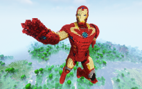 Minecraft Ironman Statue
