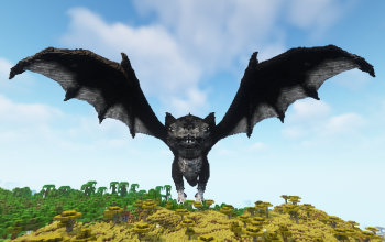 Minecraft Bat Dragon Statue Free