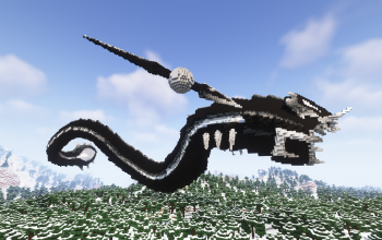 Minecraft Alien Worm Free Statue