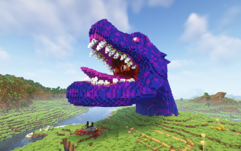 Minecraft Head of Dragon Statue Free