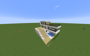 house with a pool