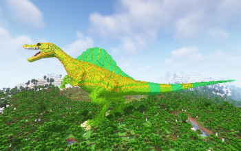 Minecraft Spinosaurus Statue Free