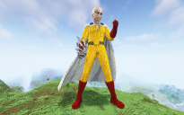 Minecraft Saitama Statue