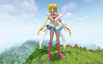 Minecraft Sailor Moon Statue