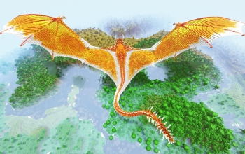 Minecraft Sun Wyvern Statue
