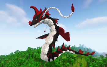 Minecraft Jormuntide (Palworld) Statue