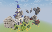 Bundle 10 floating rock assets
