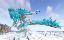 Minecraft Crystal Monster Statue