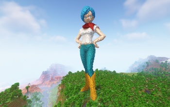 Minecraft Bulma Statue