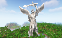 Minecraft Guardian Angel Statue