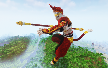 Minecraft Sun Wukong Free Statue
