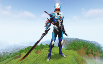 Minecraft Saber WS Statue