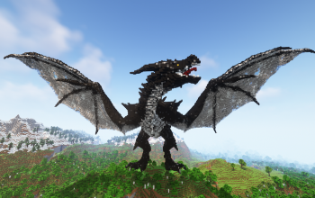 Minecraft Wither Wyvern Free Statue