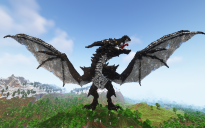 Minecraft Wither Wyvern Free Statue