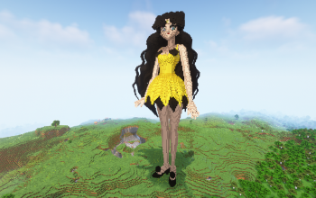 Minecraft Luna Statue Free