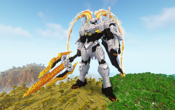 Minecraft Lu Bu Steelheart Statue