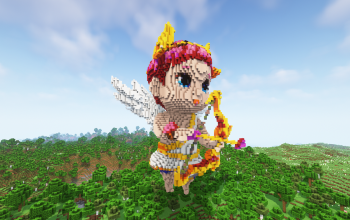 Minecraft Cupid Statue Free