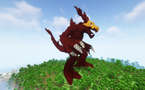 Minecraft DarkLizardmon Statue Free