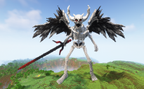 Minecraft King Skull Statue