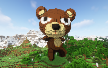 Minecraft Bear Statue Free