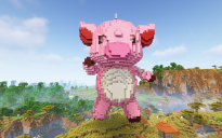 Minecraft Pig Statue Free